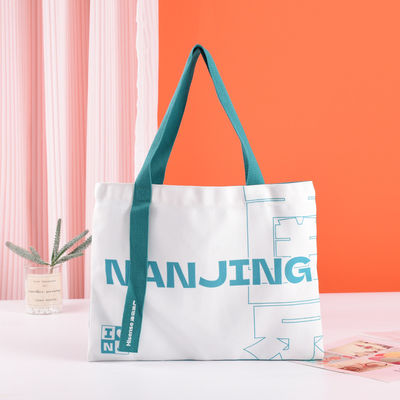 Υψηλισμός Tote σακούλες Custom Logo εκτυπωμένο για επαναχρησιμοποιήσιμη μεγάλη χωρητικότητα σακούλα καμβά
