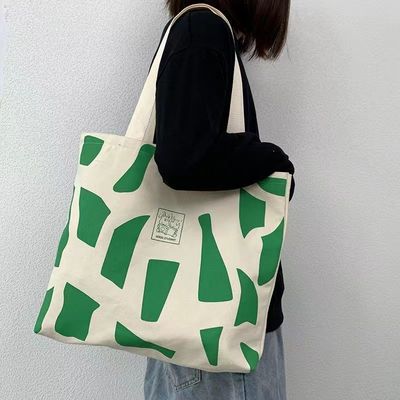 Προσαρμοσμένη Eco Shopping Bag Μεγάλη Canvas Cotton Tote Bag για γυναίκες Ανακυκλωμένη τσάντα Σαββατοκύριακου