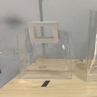 Ανοιχτό Κλείσιμο Προσαρμοσμένο Διαυγές PVC Δώρο Ιριδής Tote Κοσμητική τσάντα για μοντέρνα εμφάνιση