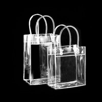 Ανοιχτό Κλείσιμο Προσαρμοσμένο Διαφανές PVC Packaging Bag για Διαφανή Μεγάλο PVC Tote Δώρα Ταξίδι