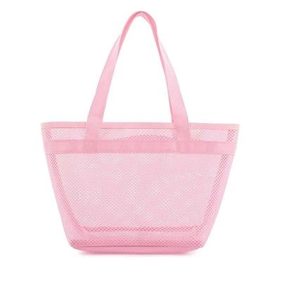 Προσαρμοσμένο Logo Mesh Toiletry Bag Eco Shopping Bag με Zipper Μικρή σακούλα από Nylon Mesh
