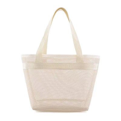 Προσαρμοσμένο Logo Mesh Toiletry Bag Eco Shopping Bag με Zipper Μικρή σακούλα από Nylon Mesh