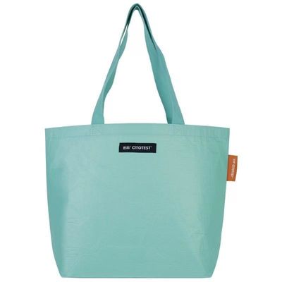 Εμπορεύσεις υφασμάτων RPET Tote Bag με εξατομικευμένη εκτύπωση λογότυπου και οικολογικό υλικό