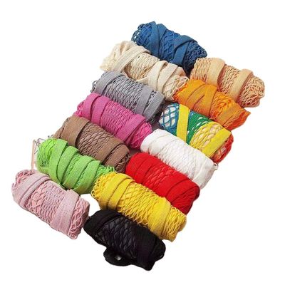 Προσαρμοσμένο λογότυπο Eco Organic Cotton Mesh Net Επαναχρησιμοποιήσιμη τσάντα για ψώνια για φρούτα και λαχανικά