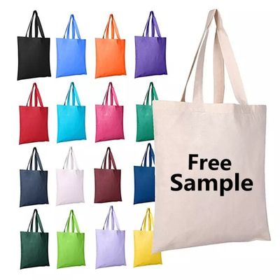 Προσαρμοσμένο λογότυπο Ανακυκλώστε Eco Canvas Gift Shopping Bag Beach Bag Canvas Grocery Tote Bag OEM/ODM