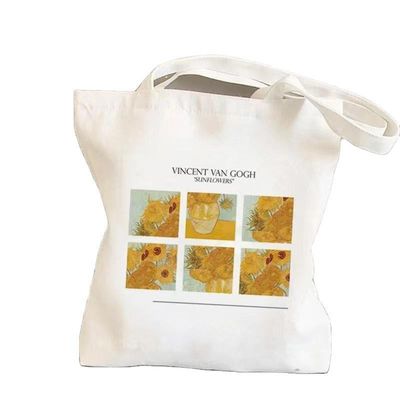 Τσάντα Tote Custom Logo Τυπωμένη Canvas Beach Bag για την καθημερινή σχολική ζωή OEM/ODM Δέχεται