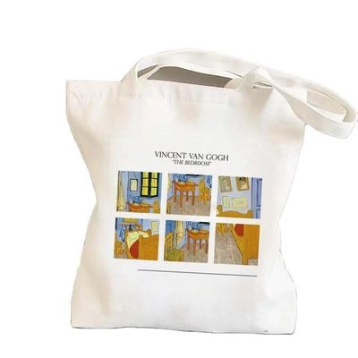 Τσάντα Tote Custom Logo Τυπωμένη Canvas Beach Bag για την καθημερινή σχολική ζωή OEM/ODM Δέχεται
