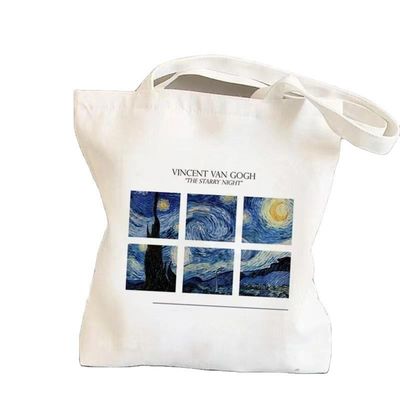 Τσάντα Tote Custom Logo Τυπωμένη Canvas Beach Bag για την καθημερινή σχολική ζωή OEM/ODM Δέχεται