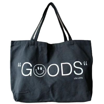 Μεγάλη χωρητικότητα Shoulder Shopping Canvas Tote Bag με προσαρμοσμένο χρώμα και τυπωμένο λογότυπο