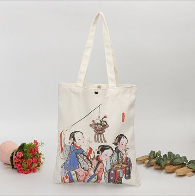 Χειρισμένη στυλ 10oz Canvas Tote τσάντα με Zipper Perfect και Προσωποποίηση έργα