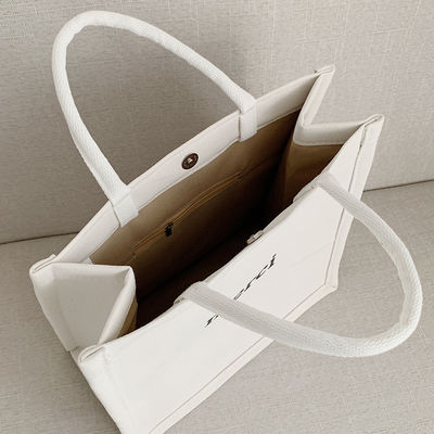 Προσαρμοσμένη Eco Shopping Bag Canvas Messenger Bag Βαμβάκι Tote Gift Bag με μεγάλη χωρητικότητα