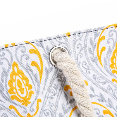 Μεσαίου μεγέθους Custom Striped βαμβακερά Tote σακούλες με καμβά σχοινί λαβή τέλειο δώρο