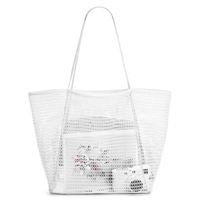 Προσαρμοσμένο Μεγάλο Προσαρμοσμένο Beach Mesh Tote Bag με χειριστήριο στυλ για μια διασκεδαστική μέρα στην παραλία