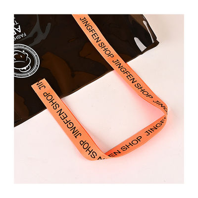 Περιβαλλοντικά φιλικό Custom Logo Διαφανές Διαφανές Ανερό αδιάβροχο PVC τσάντα με φερμουάρ και τσέπη