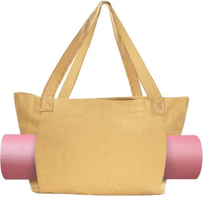 Προσαρμοσμένο χρώμα Eco Friendly Cotton Canvas Yoga Mat Bag για τους οικολογικά συνειδητούς γιόγκες