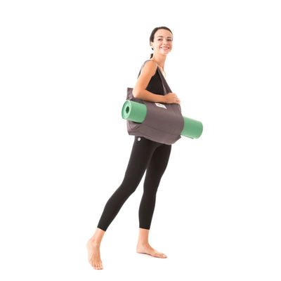 Προσαρμοσμένο χρώμα Eco Friendly Cotton Canvas Yoga Mat Bag για τους οικολογικά συνειδητούς γιόγκες