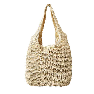 2022 Καλοκαιρινή τσάντα Raffia Χεριού Μποέμικος στυλ Δικαιούχος OEM / ODM Woven Weave Straw Beach Bag