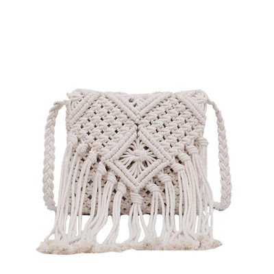 Προσαρμοσμένο λογότυπο Γυναίκες Straw Clutch Weave Shoulder Summer Beach Crossbody Purse Bag με κλείσιμο φερμουάρ