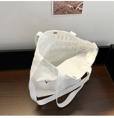 Νέα μόδα γυναικεία καμβά crossbody τσάντα με Tote λαβή και γράμμα μοτίβο