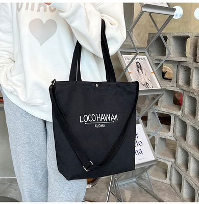 Νέα μόδα γυναικεία καμβά crossbody τσάντα με Tote λαβή και γράμμα μοτίβο