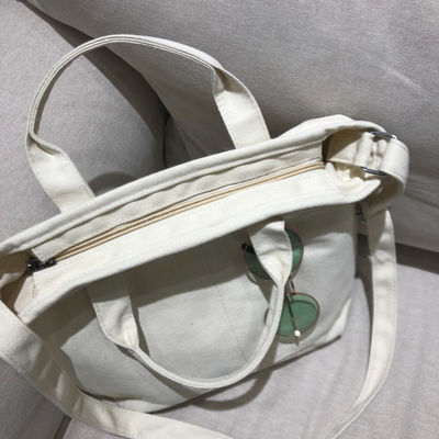 Αποδεκτή OEM/ODM Τύπωση Custom Logo Μεγάλης χωρητικότητας Shoulder Canvas Cotton Tote Bag