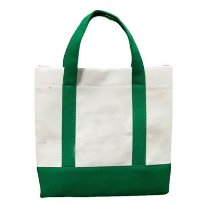Επαναχρησιμοποιήσιμη Eco Blank Line Tote Canvas Shopping Bag με προσαρμοσμένο λογότυπο και προσαρμοσμένο λογότυπο