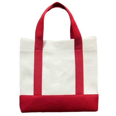 Επαναχρησιμοποιήσιμη Eco Blank Line Tote Canvas Shopping Bag με προσαρμοσμένο λογότυπο και προσαρμοσμένο λογότυπο