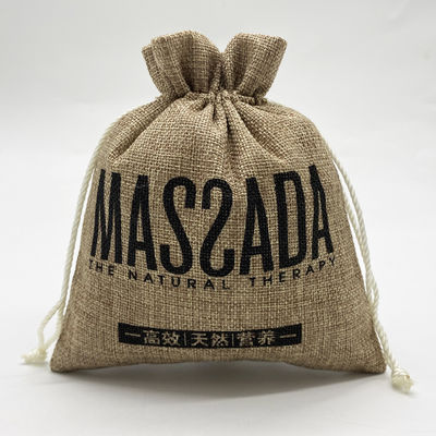 Προσαρμοσμένο λογότυπο Jute Drawstring Pouch για την καθημερινή σχολική ζωή βασικά και οργάνωση