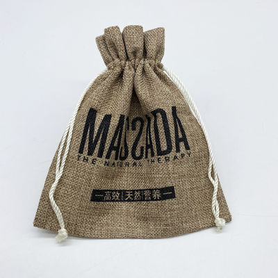 Προσαρμοσμένο λογότυπο Jute Drawstring Pouch για την καθημερινή σχολική ζωή βασικά και οργάνωση