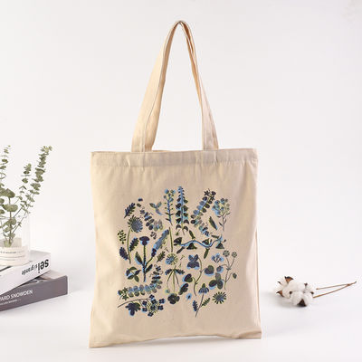 Αποδεκτή OEM / ODM καθημερινή σχολική ζωή Canvas Shopper Bag με εξατομικευμένη εκτύπωση λογότυπου
