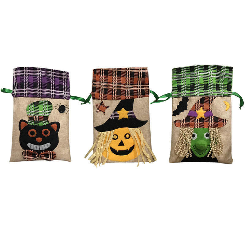 Προσαρμοσμένο χρώμα Halloween γλυκό τσάντα με σύρματος μη υφαντική δημιουργική τσάντα δώρο