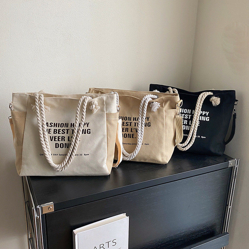 Unisex αδιάβροχο πολυτελές καμβά Corduroy Tote τσάντα για εξατομικευμένο χρώμα καθημερινή ζωή