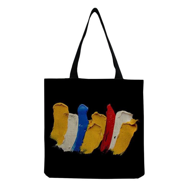 Μεσαίου μεγέθους Beach Tote Bag Βαμβακερό Canvas Λινάρισμα επαναχρησιμοποιήσιμη τσάντα για γυναίκες Προσαρμοσμένο λογότυπο