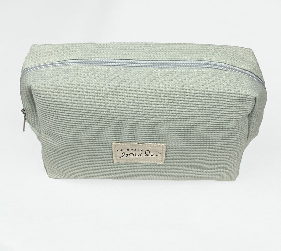 Προσαρμοσμένο ιδιωτικό λογότυπο Corduroy Striped Μακιγιάζ τσάντα για τις νεότερες μοντέρνες γυναίκες στυλ