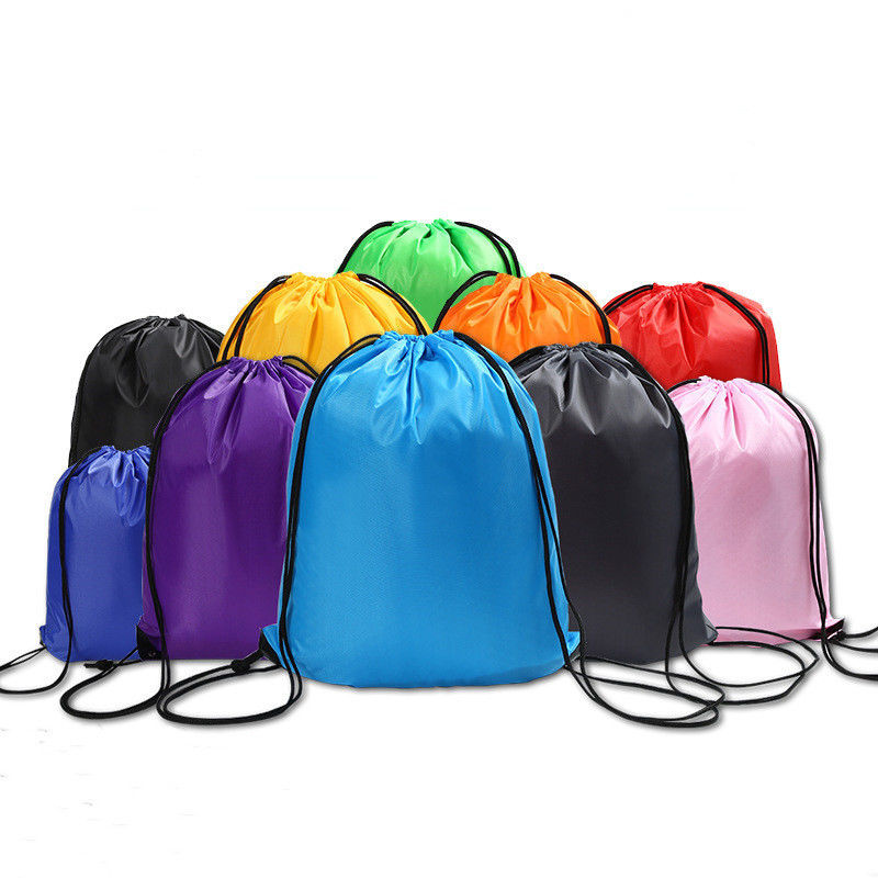 Μεσαίου μεγέθους Custom Printing Logo 210D Basketball Drawstring Nylon Bag για γυμναστικά παπούτσια