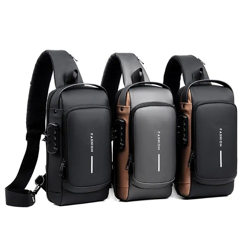 2023 Τελευταία μόδα ανδρική crossbody τσάντα με υδατοασφαλές σχεδιασμό και προσαρμοσμένο λογότυπο