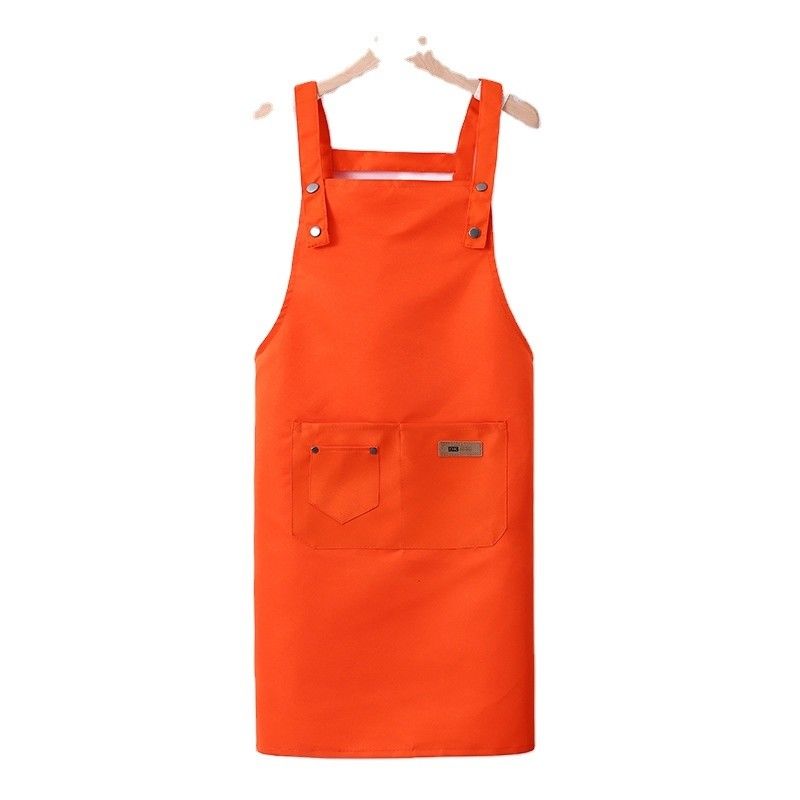 Μεταλλική εκτύπωση Custom Logo Ρυθμίσιμη Bib Canvas Chef Apron για γυναίκες Μαγείρεμα