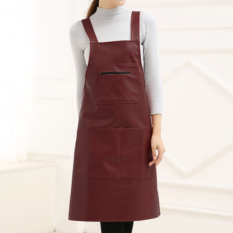 Προσαρμοσμένο logo δερμάτινη ποδιά για Chef Stylist Grill Εστιατόριο Μπαρ και Καφετέριες Αειφόρος