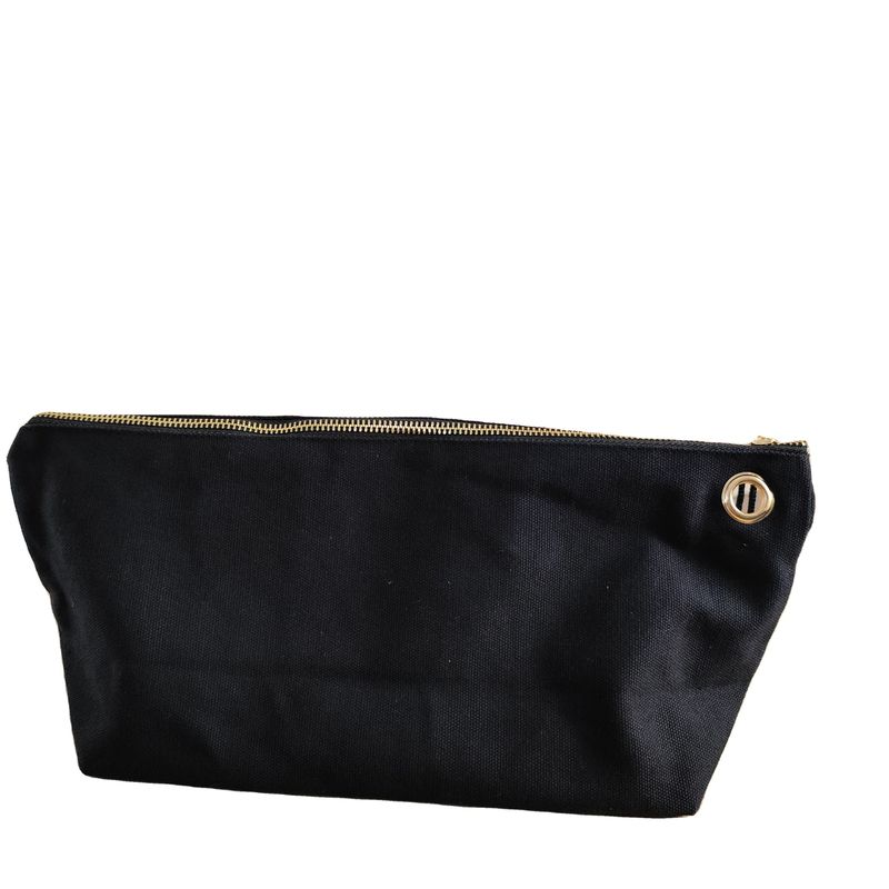 OEM/ODM Αποδεκτό Custom Logo Printed Canvas Zipper Makeup Bag για αποθήκευση μολυβιού και νομισμάτων