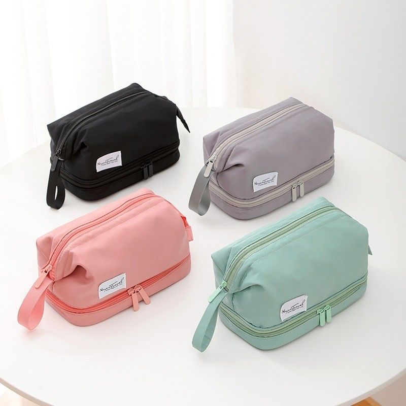 Προσαρμοσμένο λογότυπο εκτυπωμένο Eco Friendly Vanity Case Velvet Zipper Pouch για καλλυντικά μακιγιάζ