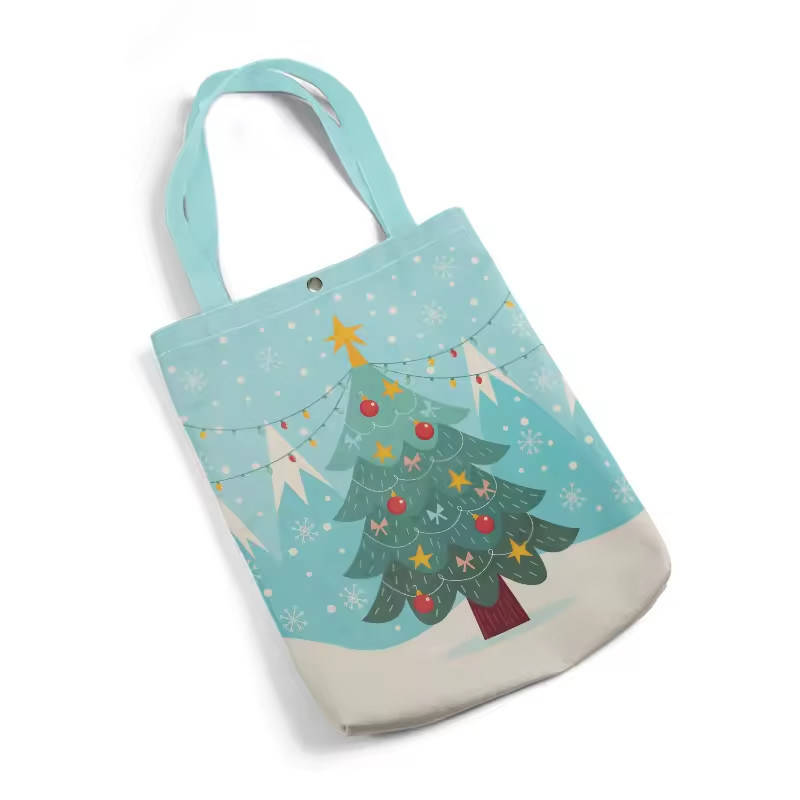 Τελευταία μοντέρνα στυλ Custom Shopping Bag Canvas Tote Bags με πλήρη έγχρωμη εκτύπωση