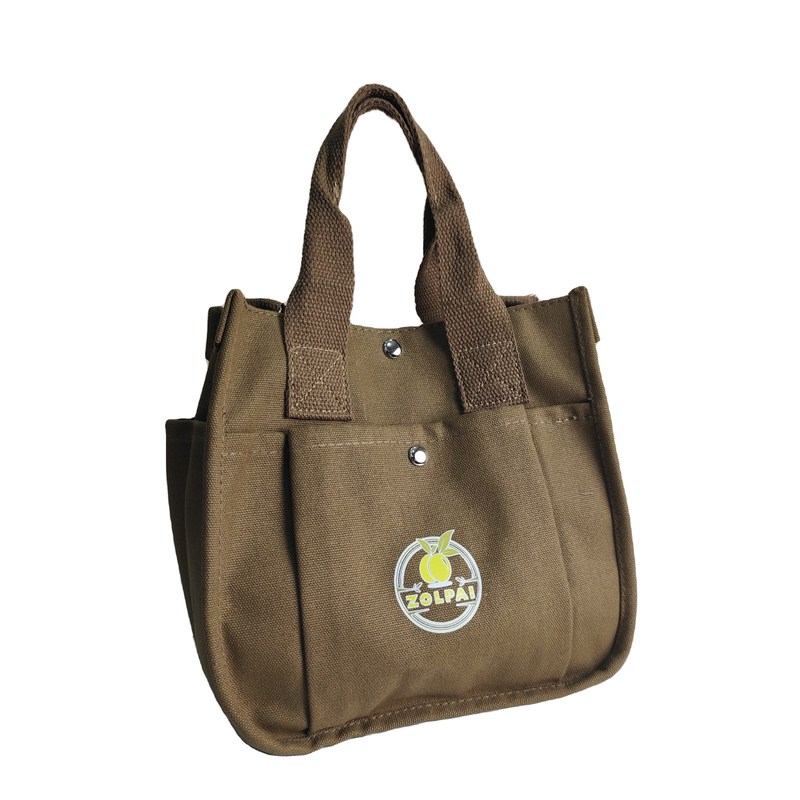 Προσαρμοσμένο λογότυπο εκτύπωση Crossbody Canvas τσάντα Mini Tote ψώνια τσάντα τσάντα με μεγάλη χωρητικότητα