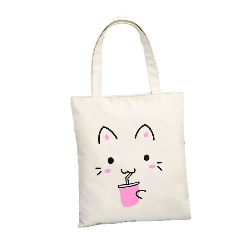 Μοντέλα Canvas Shoulder Tote τσάντα με προσαρμοσμένο λογότυπο τσάντα για την καθημερινή σχολική ζωή