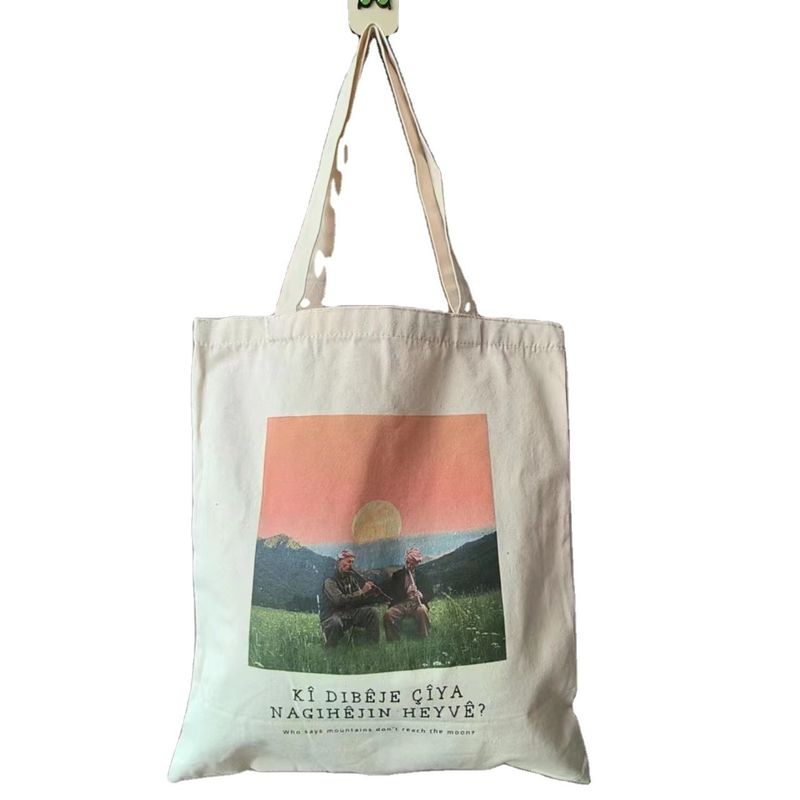 Προσαρμοσμένη χρωματική ψώνια Canvas Tote τσάντα με εξατομικευμένη εκτύπωση και χειριζόμενο στυλ