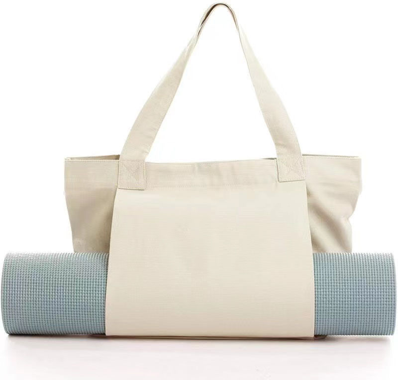 Προσαρμοσμένο χρώμα Eco Friendly Cotton Canvas Yoga Mat Bag για τους οικολογικά συνειδητούς γιόγκες