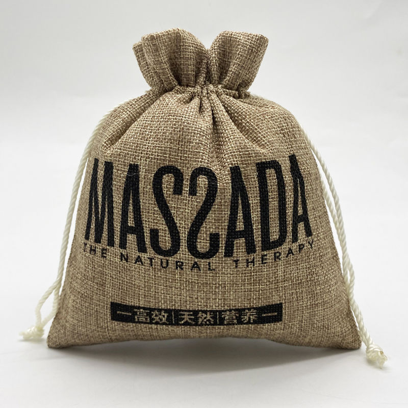 Προσαρμοσμένο λογότυπο Jute Drawstring Pouch για την καθημερινή σχολική ζωή βασικά και οργάνωση