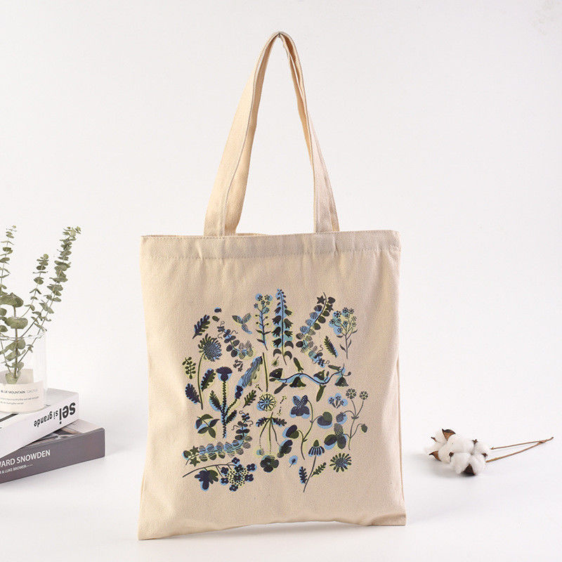 Αποδεκτή OEM / ODM καθημερινή σχολική ζωή Canvas Shopper Bag με εξατομικευμένη εκτύπωση λογότυπου